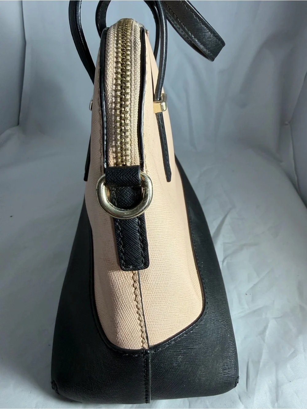 Kate Spade Cedar Street Maise Satchel  Color Block Black & Taupe- No Purse Strap